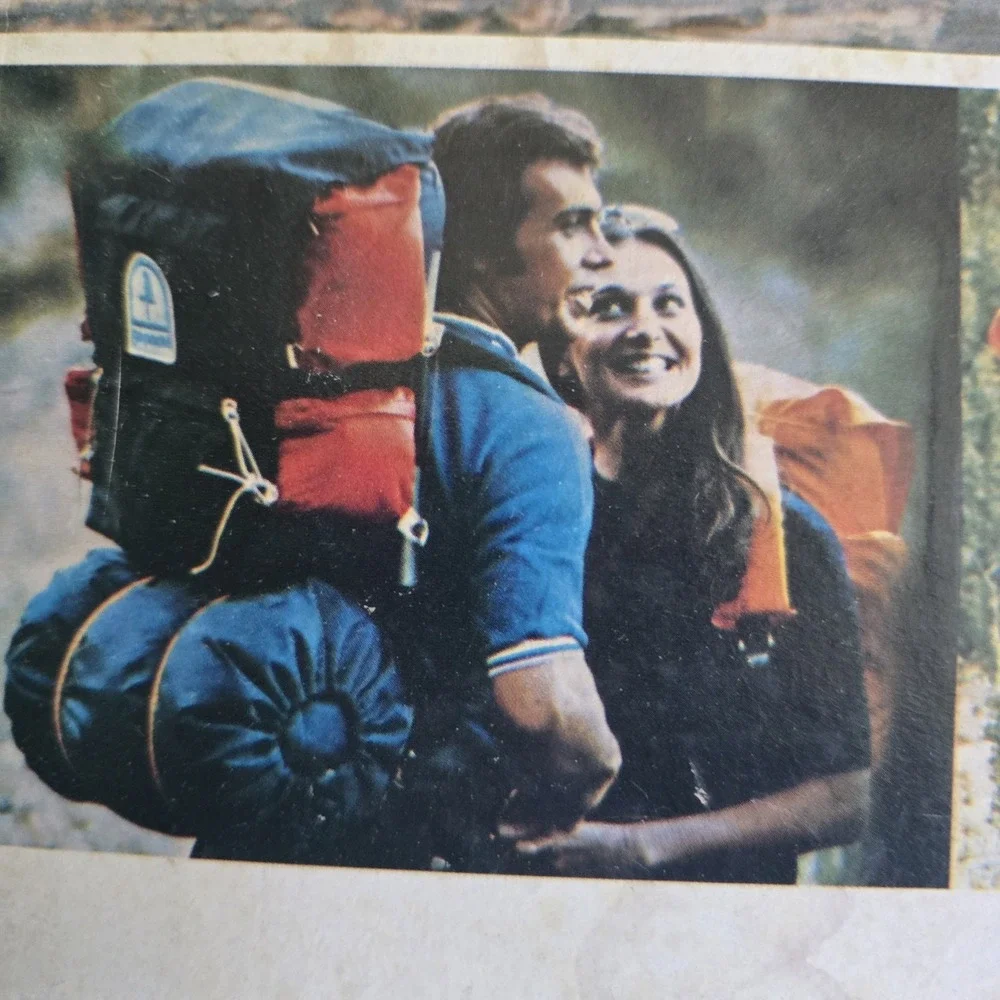 Vintage Sears Go Pack III Backpack Nylon External Aluminum Frame Japan Box Prop